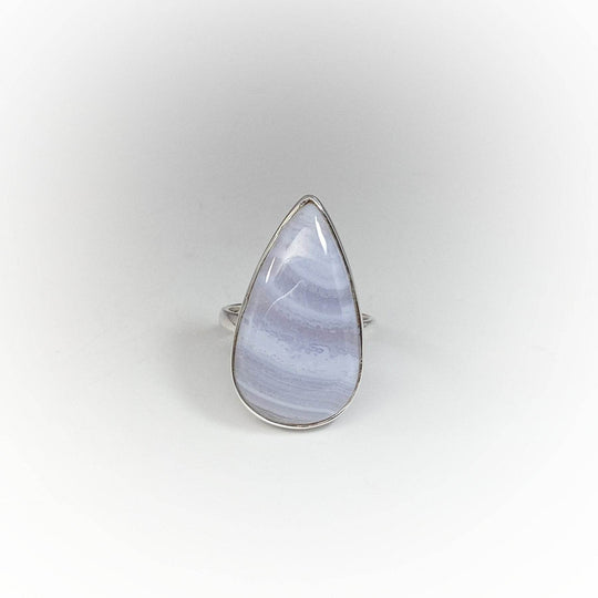 Blue Lace Agate Ring - Rocks and Gems Canada