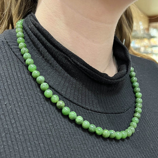 Canadian Jade Triple Wrap Beaded Bracelet - Rocks and Gems Canada