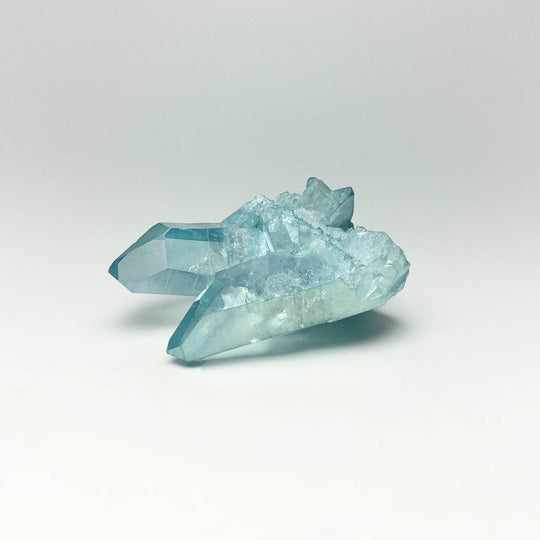 Aqua Aura Quartz Cluster - Rocks and Gems Canada