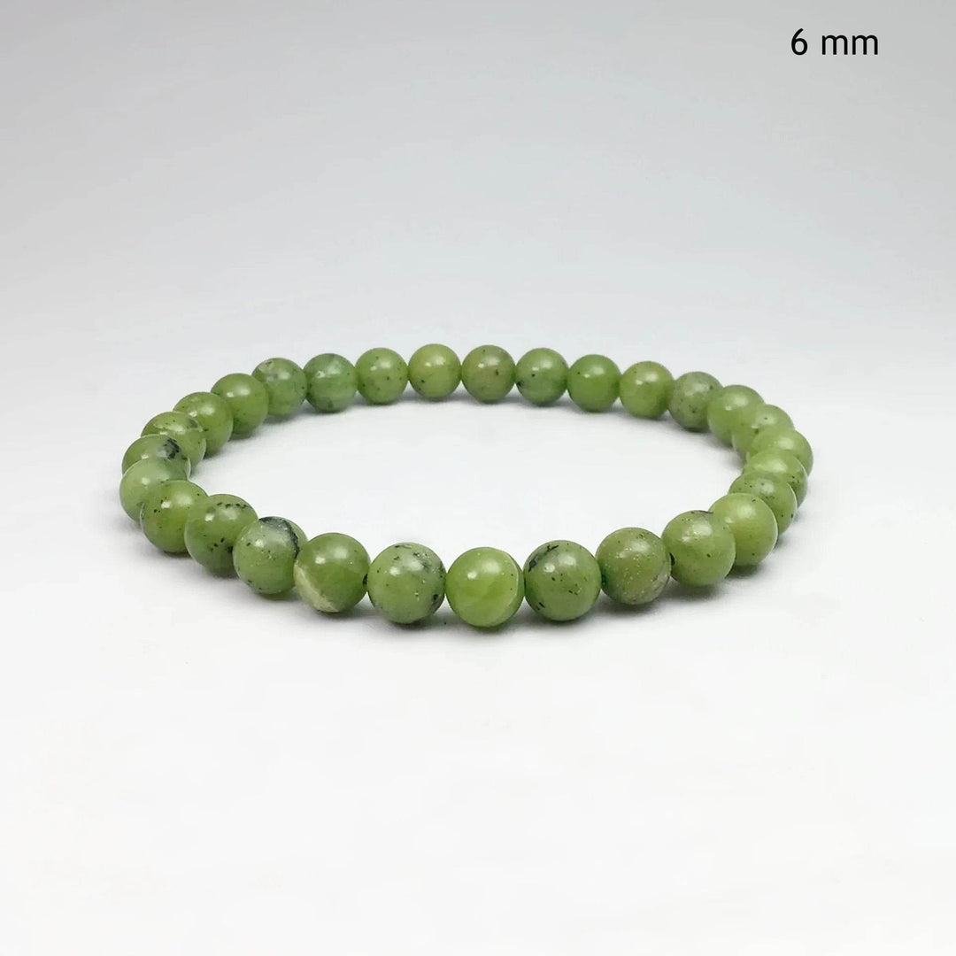 Canadian Jade Beaded Bracelet - Rocks and Gems Canada