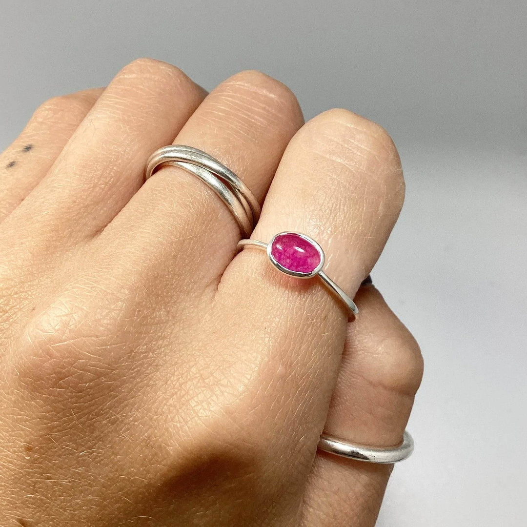 Pink Jade Ring - Rocks and Gems Canada