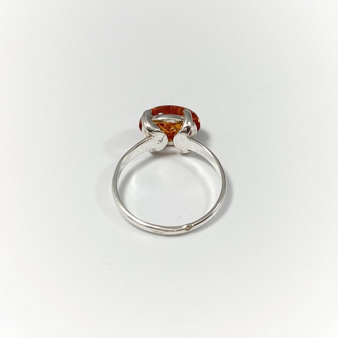 Cognac Amber Ring - Rocks and Gems Canada