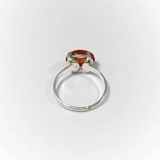 Cognac Amber Ring - Rocks and Gems Canada