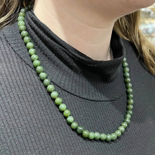 Canadian Jade Triple Wrap Beaded Bracelet - Rocks and Gems Canada