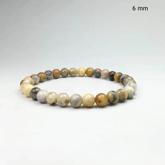 Natural Crazy Lace Agate Beaded Bracelet - Rocks and Gems Canada