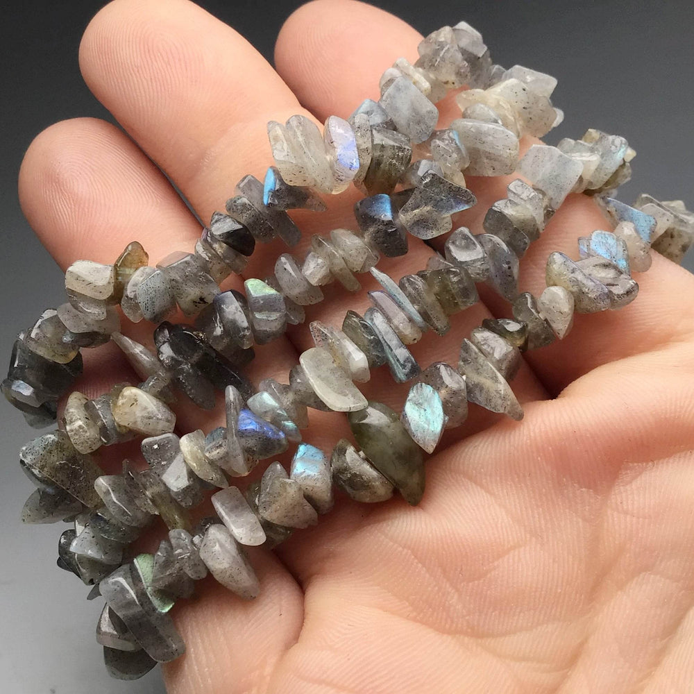 Labradorite Chip Beaded Bracelet - Rocks and Gems Canada