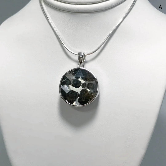 Sericho Meteorite Faceted Pendant - Rocks and Gems Canada