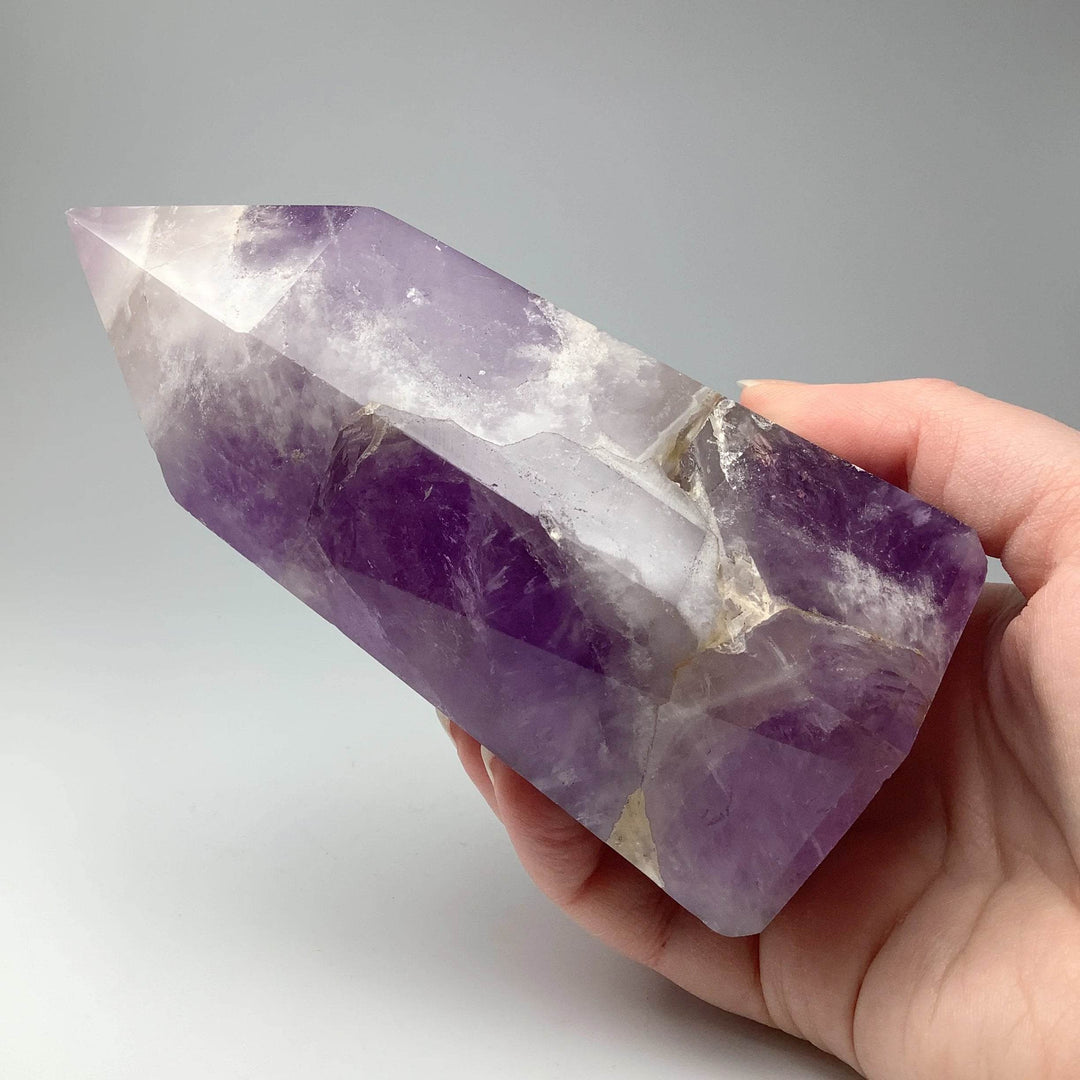 Chevron Amethyst Large Point - Rocks and Gems Canada