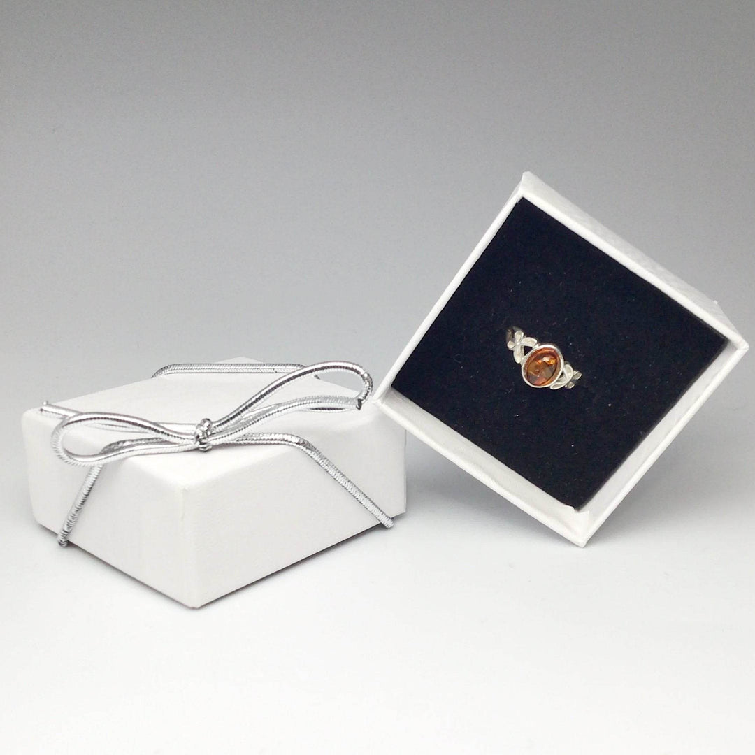 Cognac Amber Ring - Small Sizes - Rocks and Gems Canada