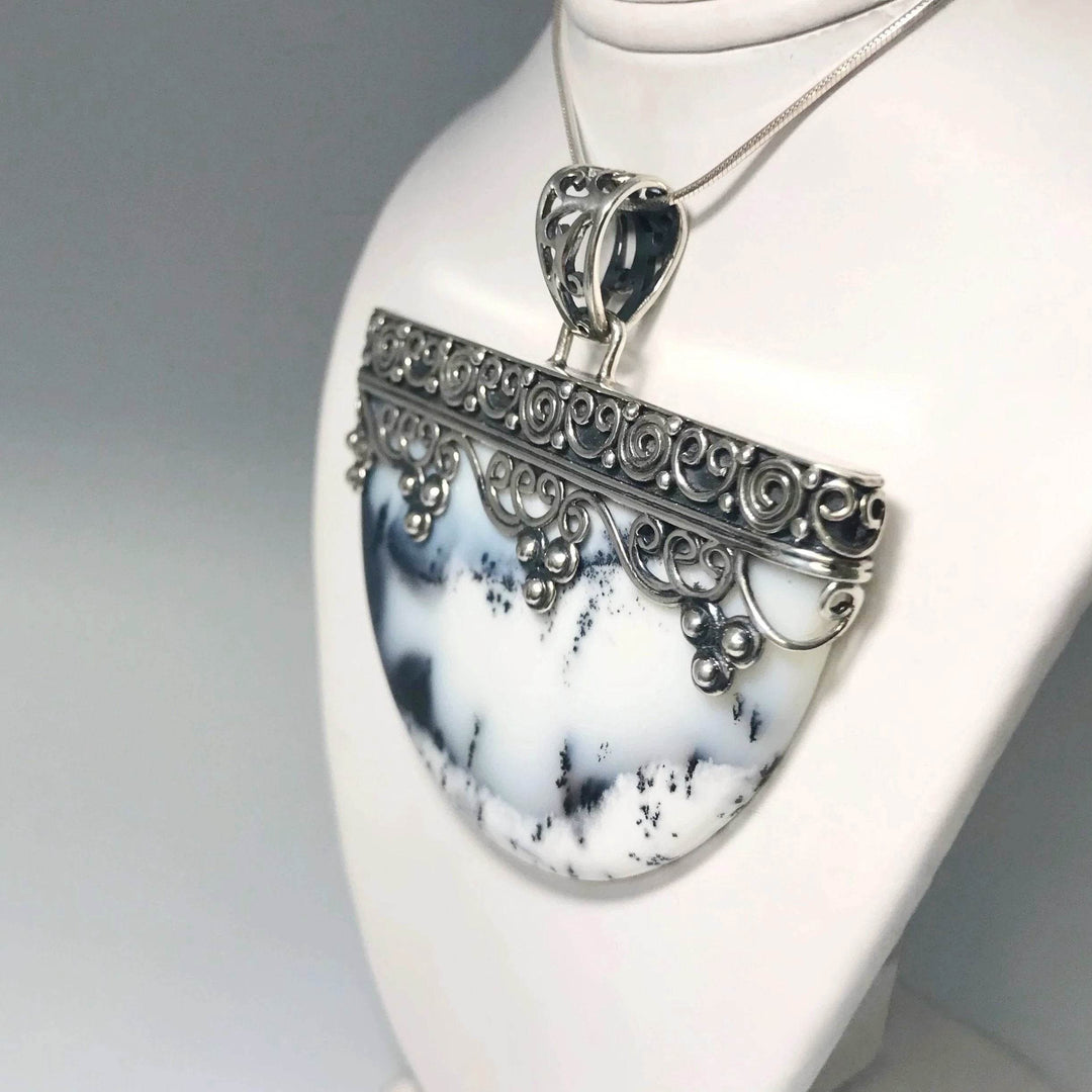 Dendritic Opal Pendant - Rocks and Gems Canada