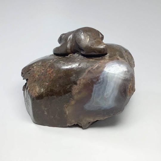 Amethyst Bear Carving - Rocks and Gems Canada