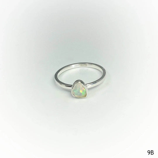 Faceted Ethiopian Fire Opal Ring - Rocks and Gems Canada