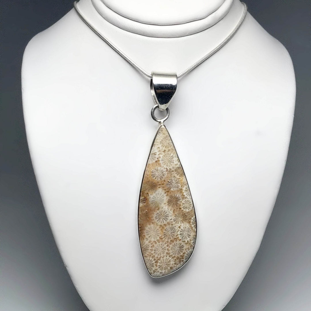 Fossilized Coral Pendant - Rocks and Gems Canada