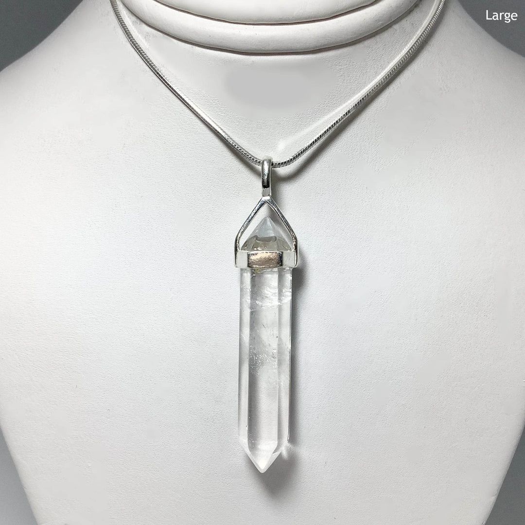 Quartz Double Terminated Point Pendant - Rocks and Gems Canada