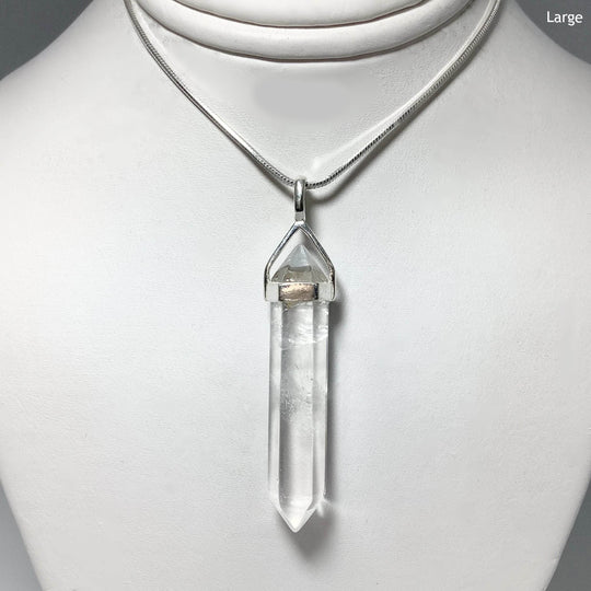 Quartz Double Terminated Point Pendant - Rocks and Gems Canada