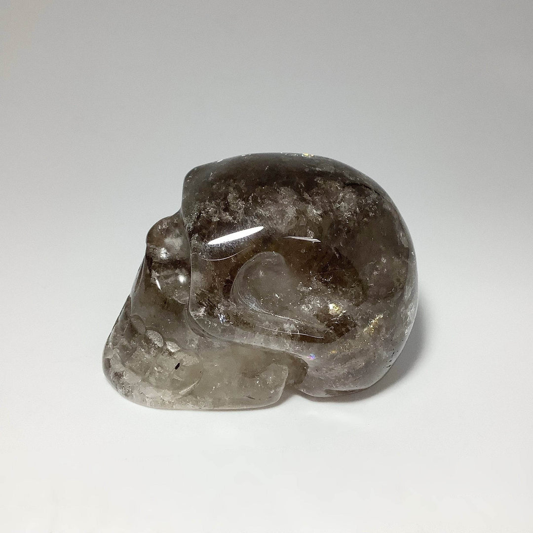 Carved Smoky Quartz Crystal Skull - Rocks and Gems Canada