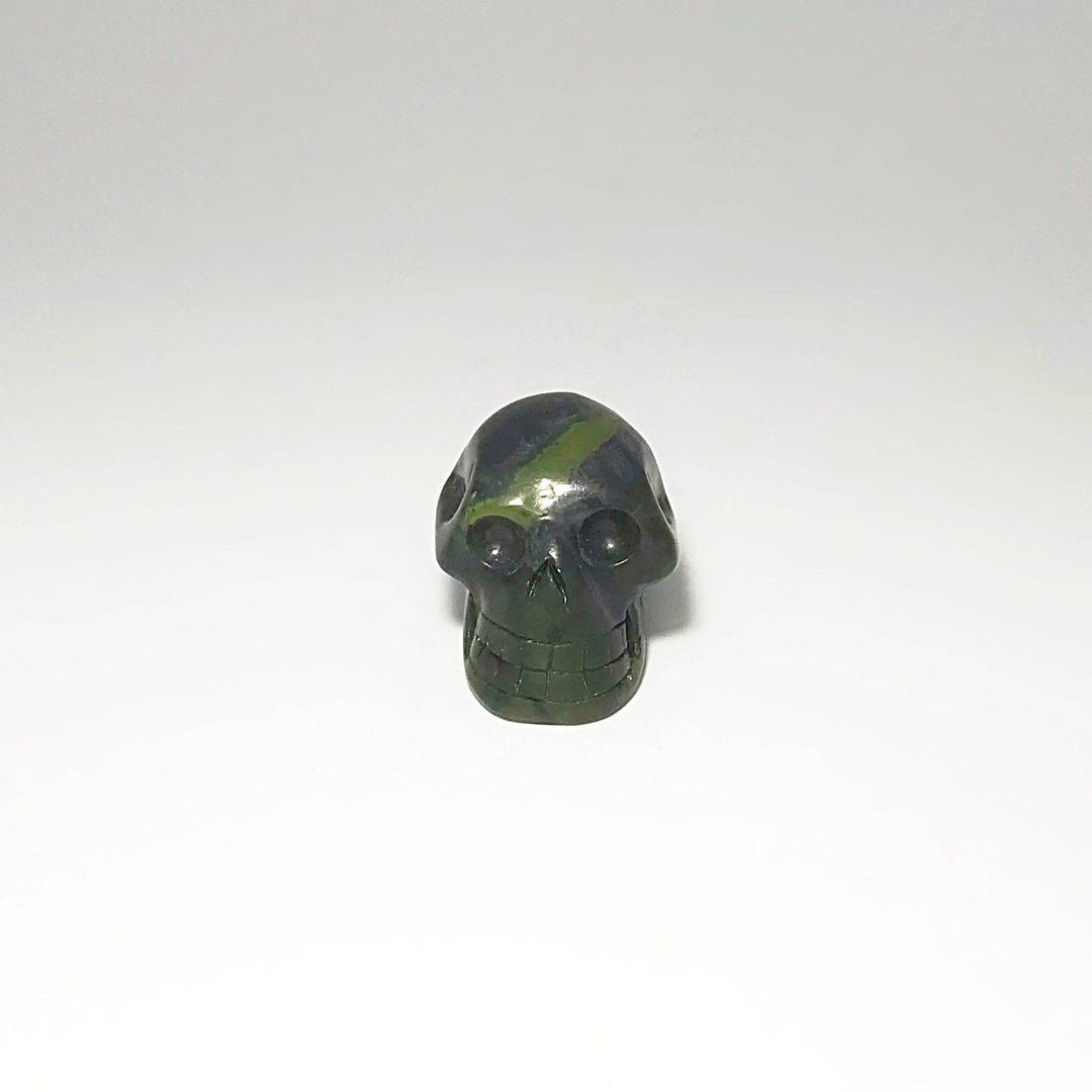 Carved Canadian Jade Skull - Rocks and Gems Canada