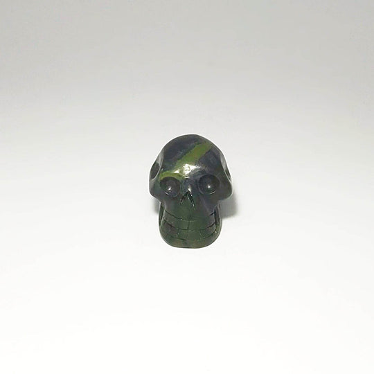 Carved Canadian Jade Skull - Rocks and Gems Canada
