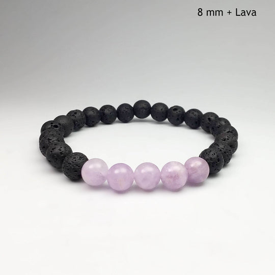 Lavender Amethyst Beaded Bracelet - Rocks and Gems Canada