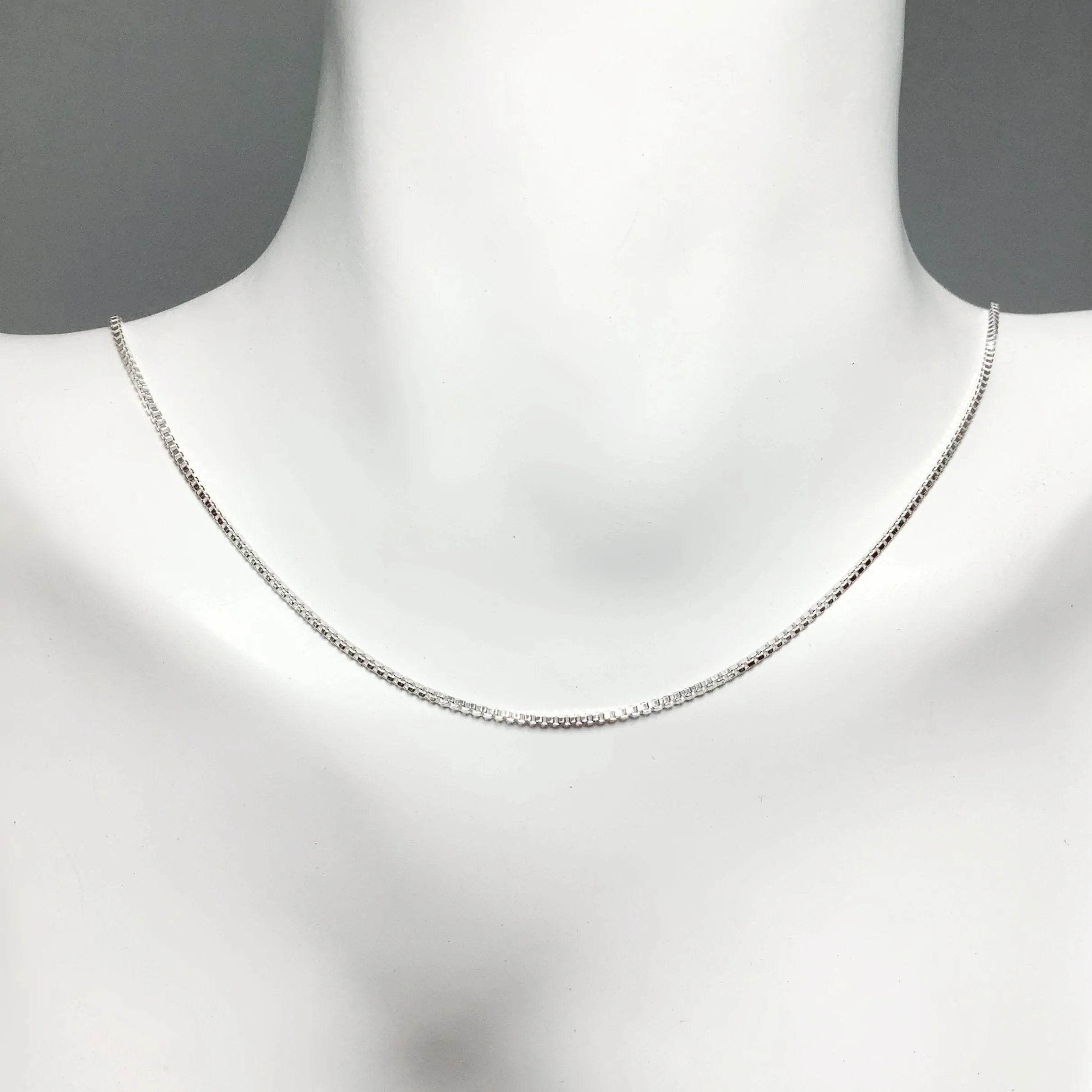 Sterling Silver Chain - Box Style - Rocks and Gems Canada