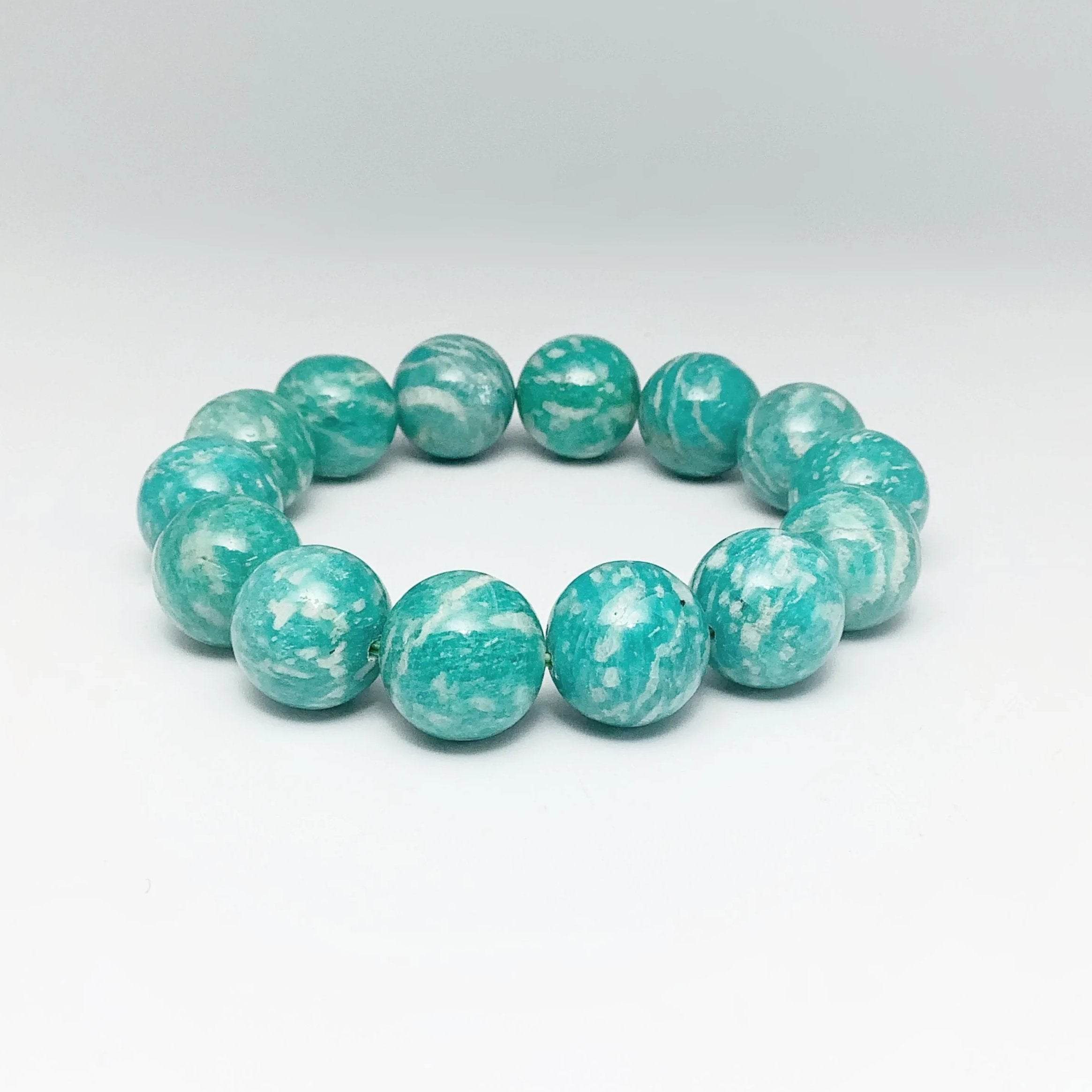 Striped Amazonite Beaded Bracelet - Rocks and Gems Canada