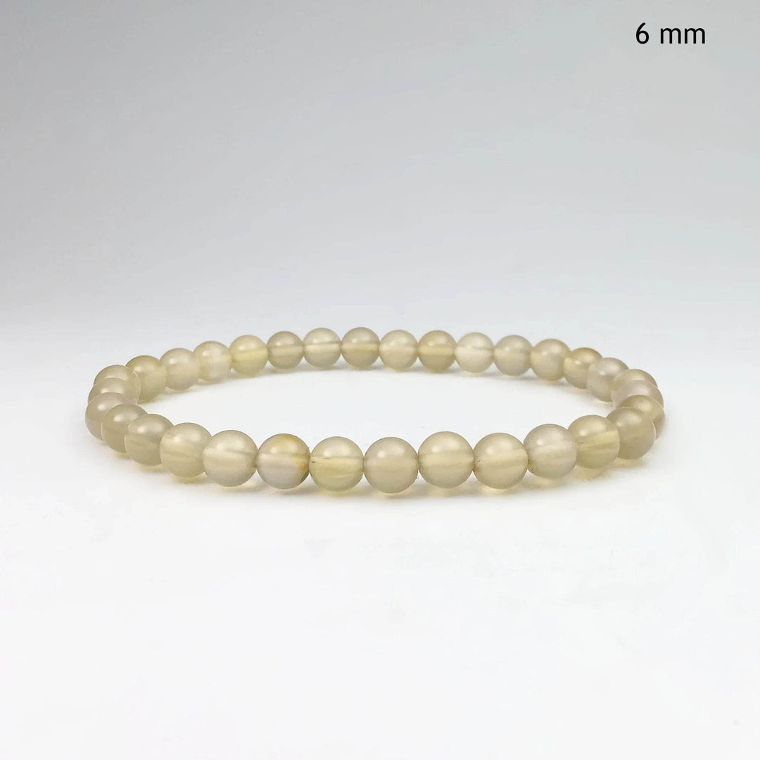Natural Agate Beaded Bracelet - Rocks and Gems Canada