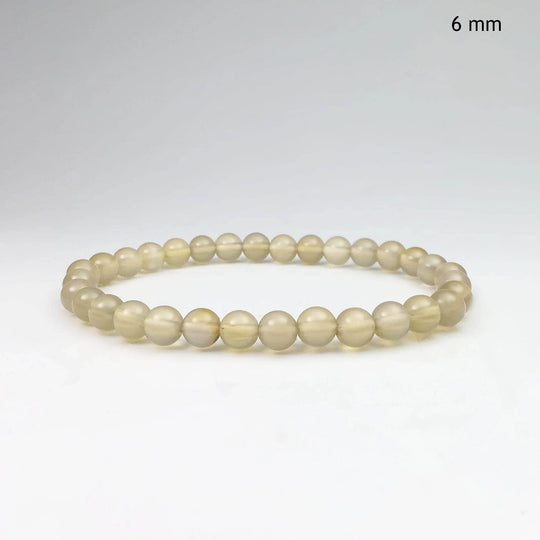 Natural Agate Beaded Bracelet - Rocks and Gems Canada