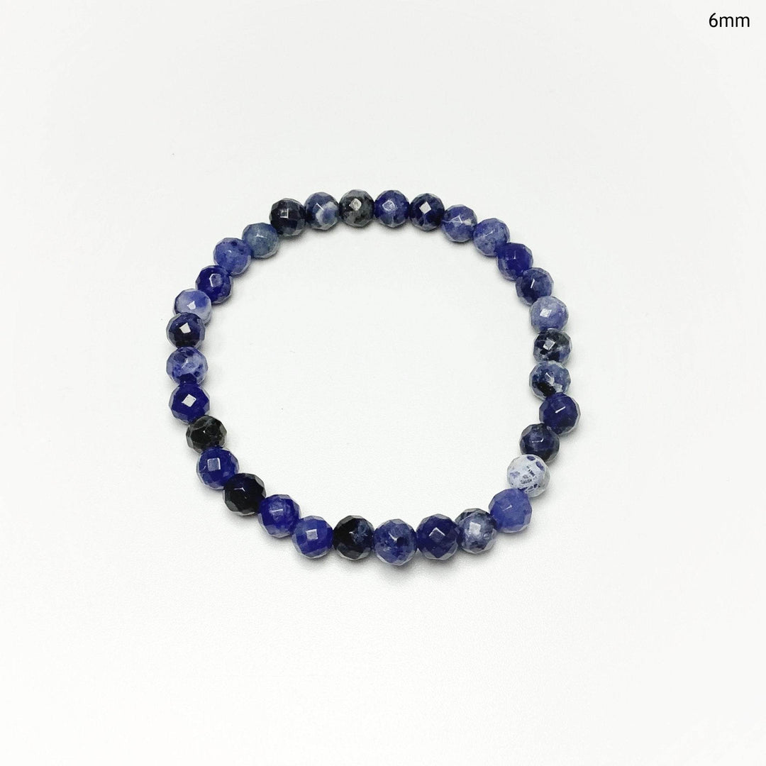 Sodalite Faceted Beaded Bracelet - Rocks and Gems Canada
