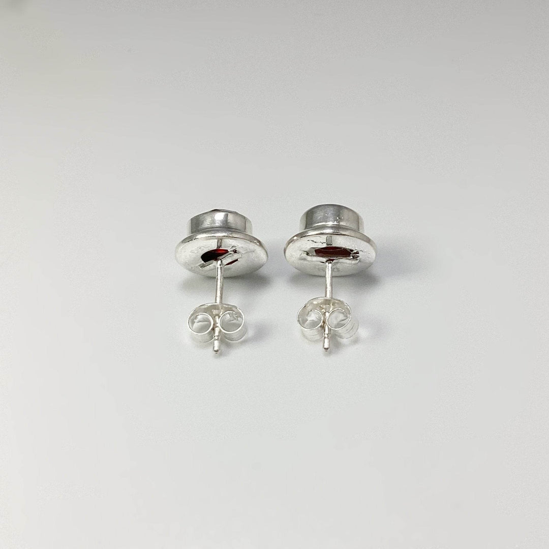 Garnet Stud Earrings - Rocks and Gems Canada