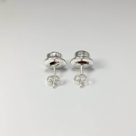 Garnet Stud Earrings - Rocks and Gems Canada