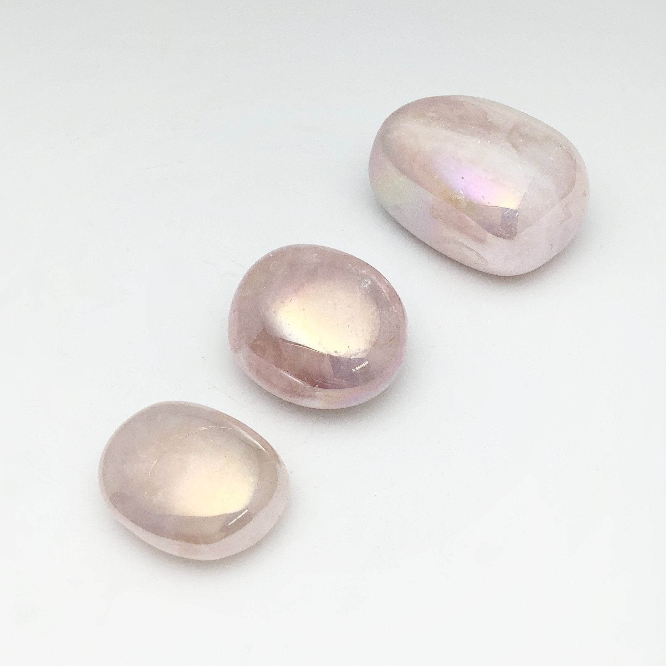 Opalescent Rose Quartz Tumble - Rocks and Gems Canada