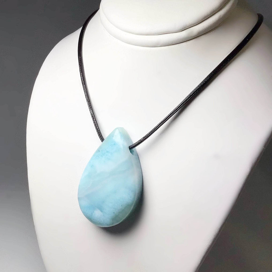 Larimar Drilled Pendant - Rocks and Gems Canada