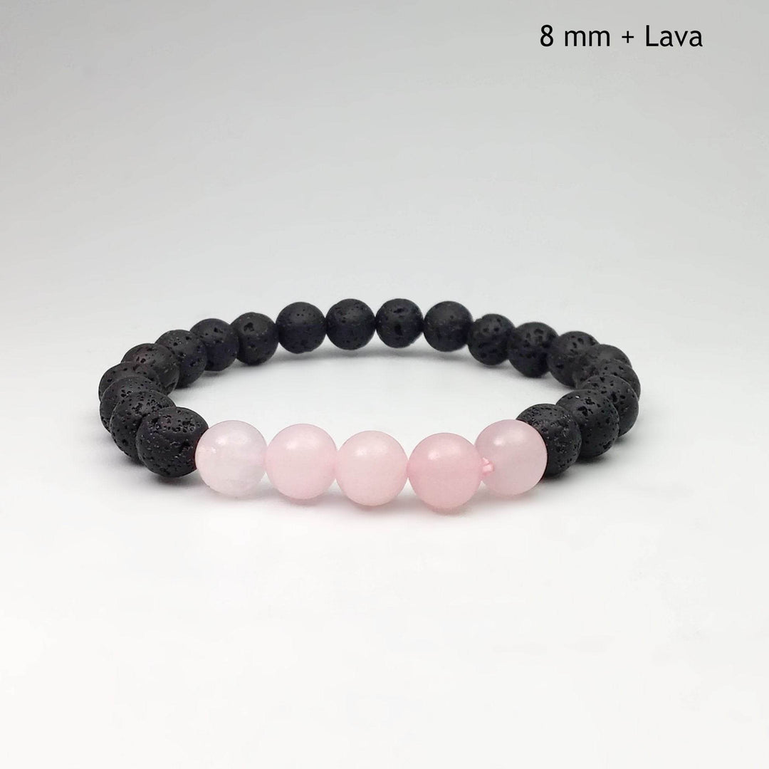 Rose Quartz Beaded Bracelet - Rocks and Gems Canada