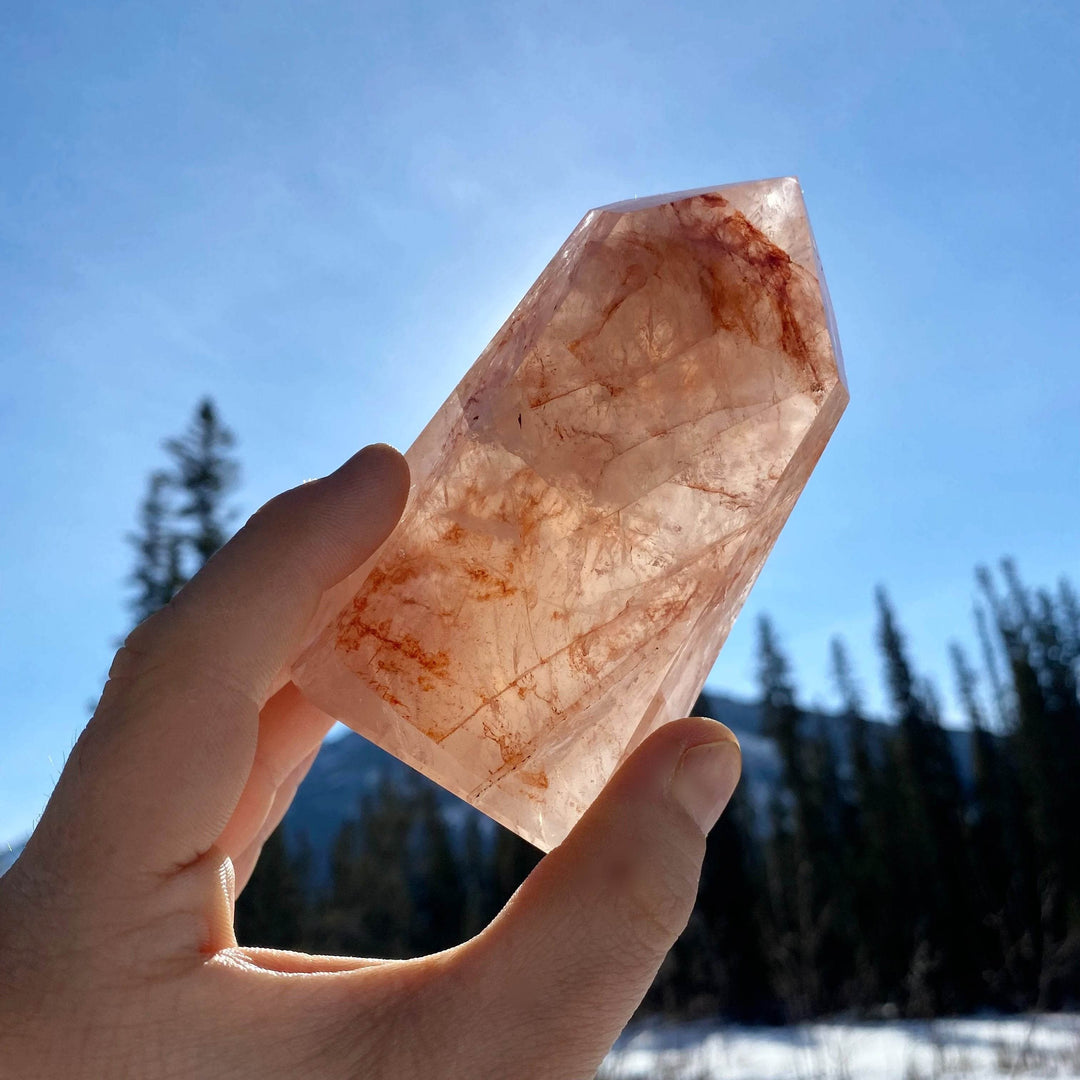 Red Hematoid Quartz Point - Rocks and Gems Canada