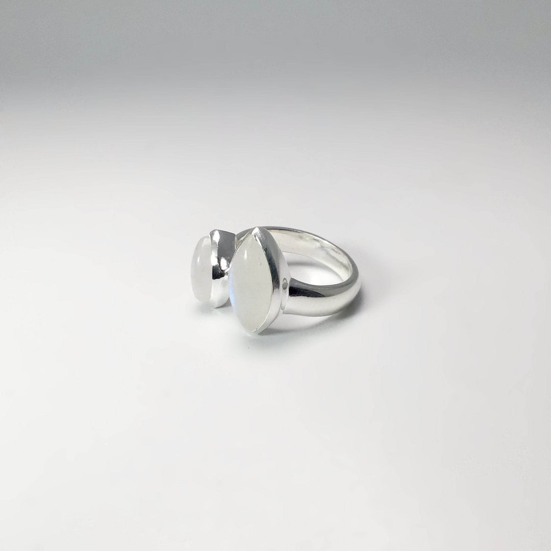 Rainbow Moonstone Ring - Rocks and Gems Canada