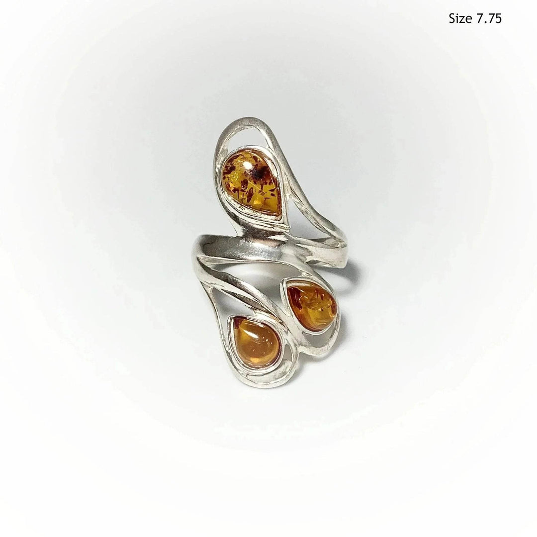 Cognac Amber Ring - Rocks and Gems Canada