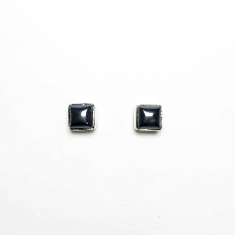 Hematite Stud Earrings - Rocks and Gems Canada