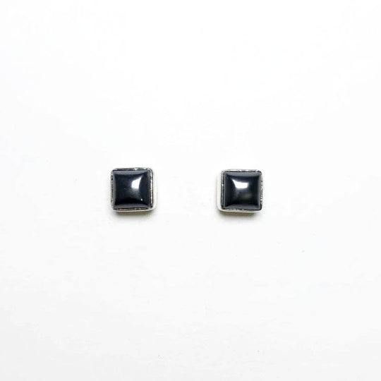 Hematite Stud Earrings - Rocks and Gems Canada