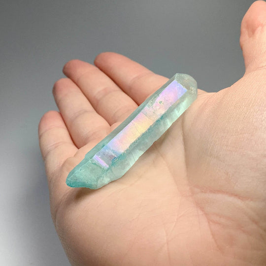 Rainbow Aqua Aura Quartz Rough Piece - Rocks and Gems Canada