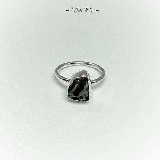 Raw Elite Shungite Ring - Rocks and Gems Canada