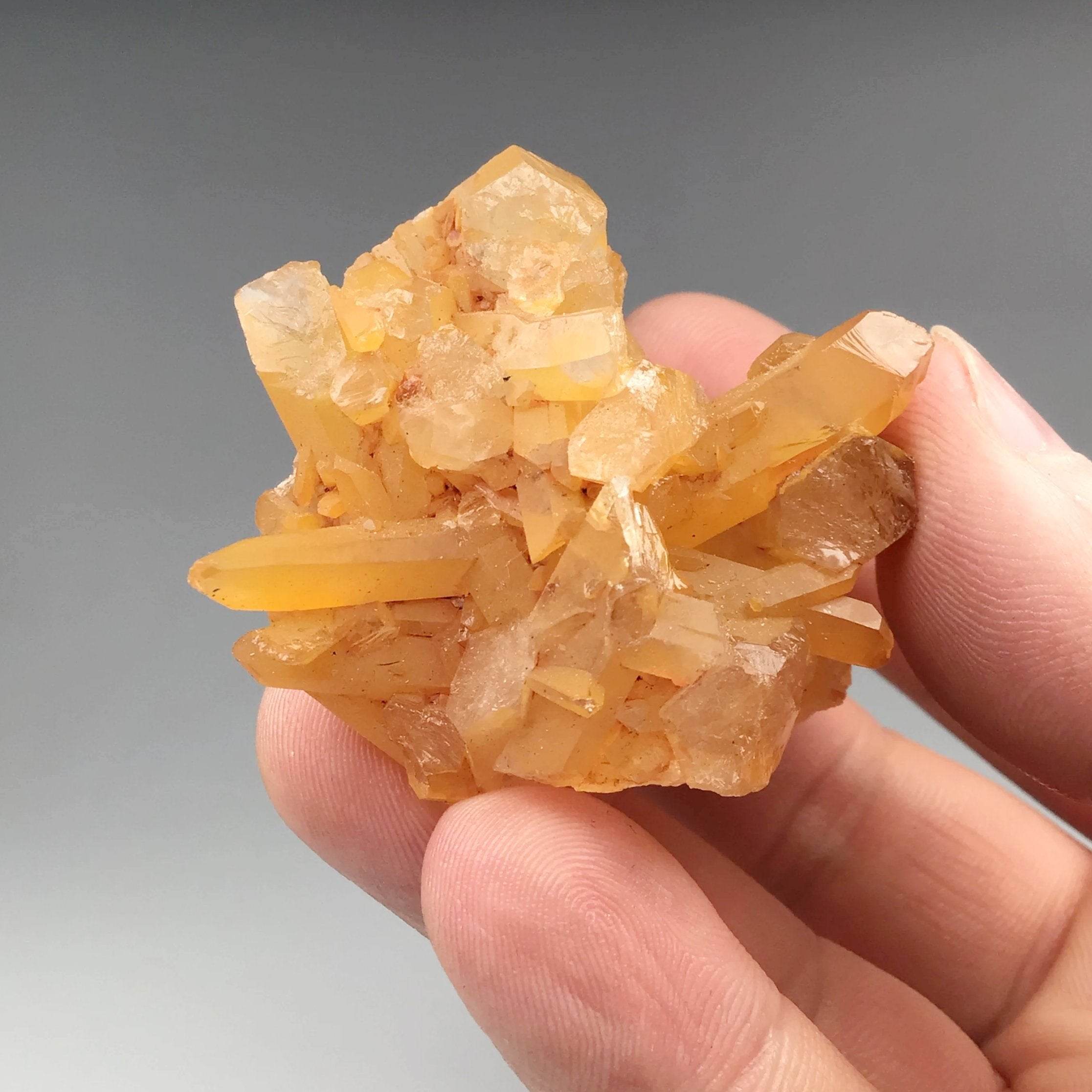 Tangerine Quartz Cluster - Rocks and Gems Canada