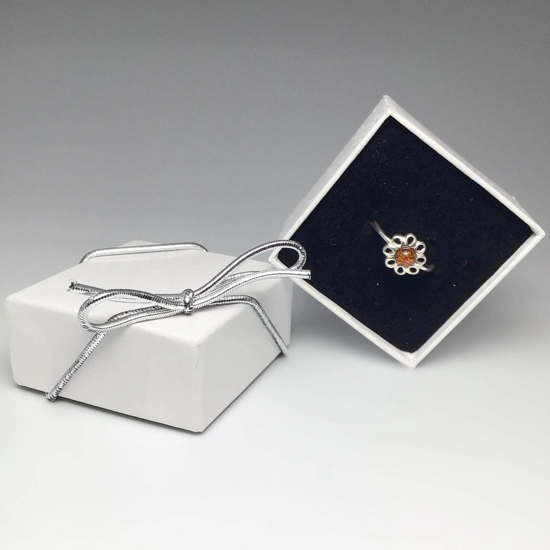 Cognac Amber Ring - Small Sizes - Rocks and Gems Canada