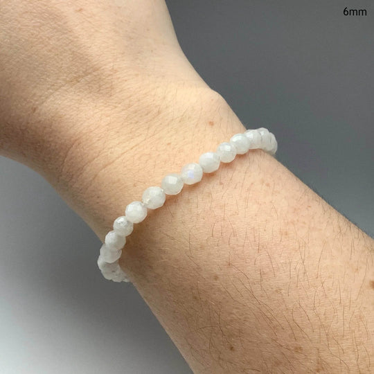 Moonstone Faceted Beaded Bracelet - Rocks and Gems Canada