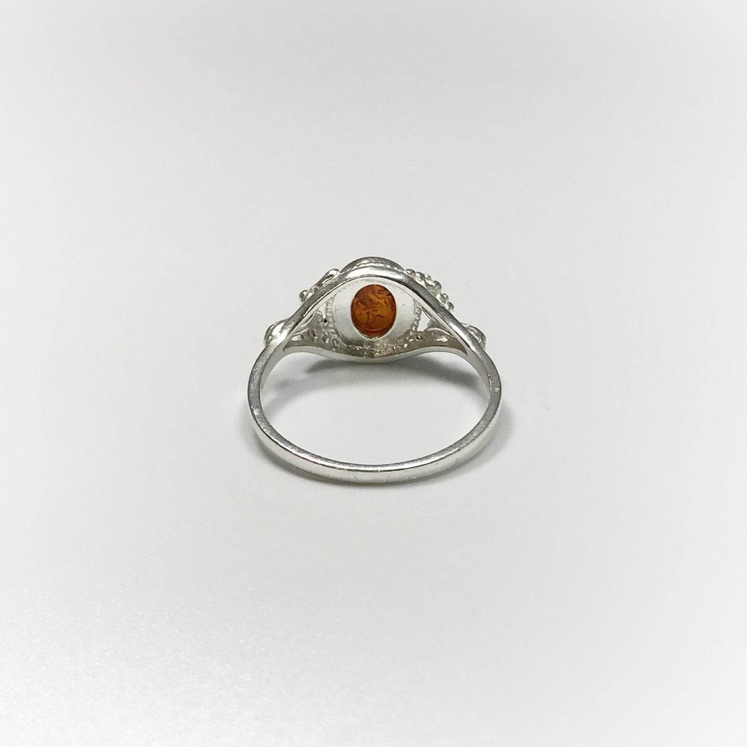 Cognac Amber Ring - Rocks and Gems Canada