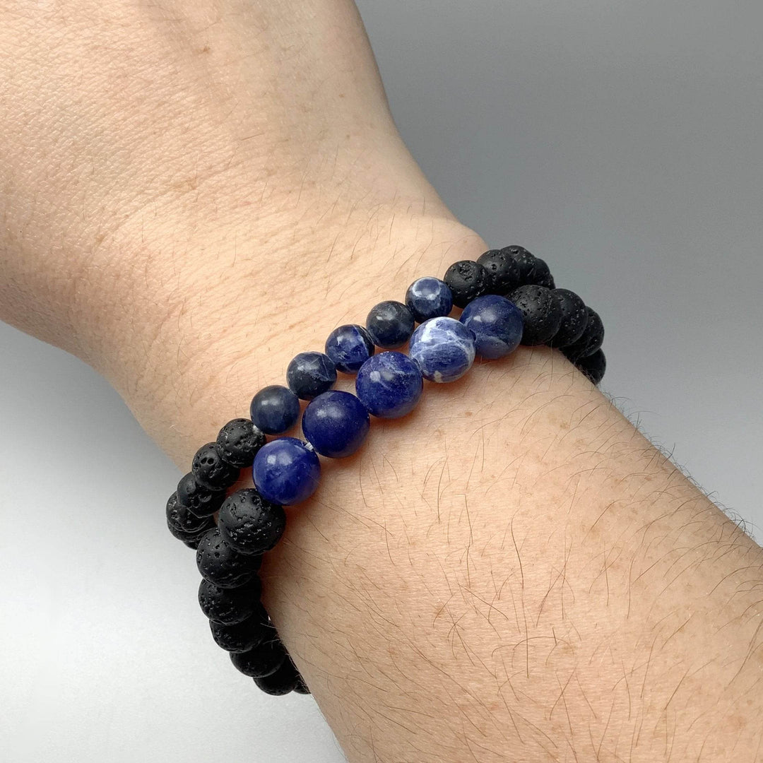 Sodalite Beaded Bracelet - Rocks and Gems Canada