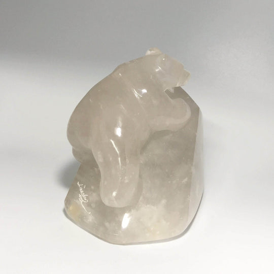 Quartz Bear Carving - Rocks and Gems Canada