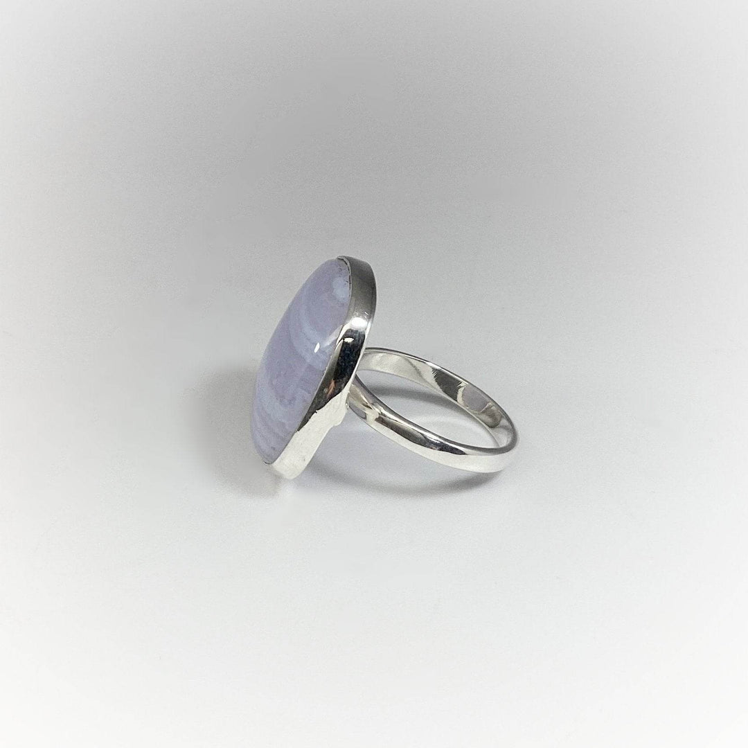 Blue Lace Agate Ring - Rocks and Gems Canada