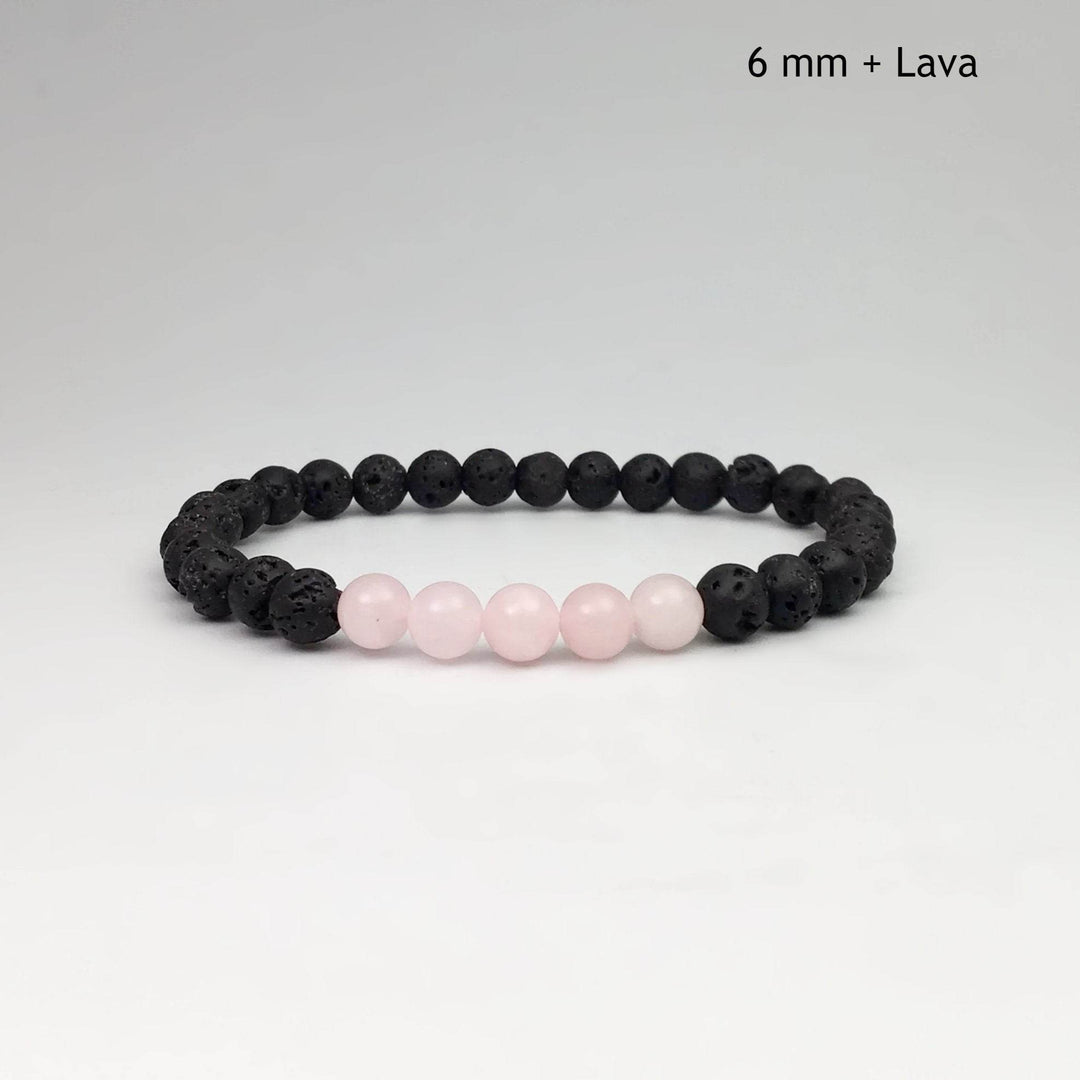 Rose Quartz Beaded Bracelet - Rocks and Gems Canada