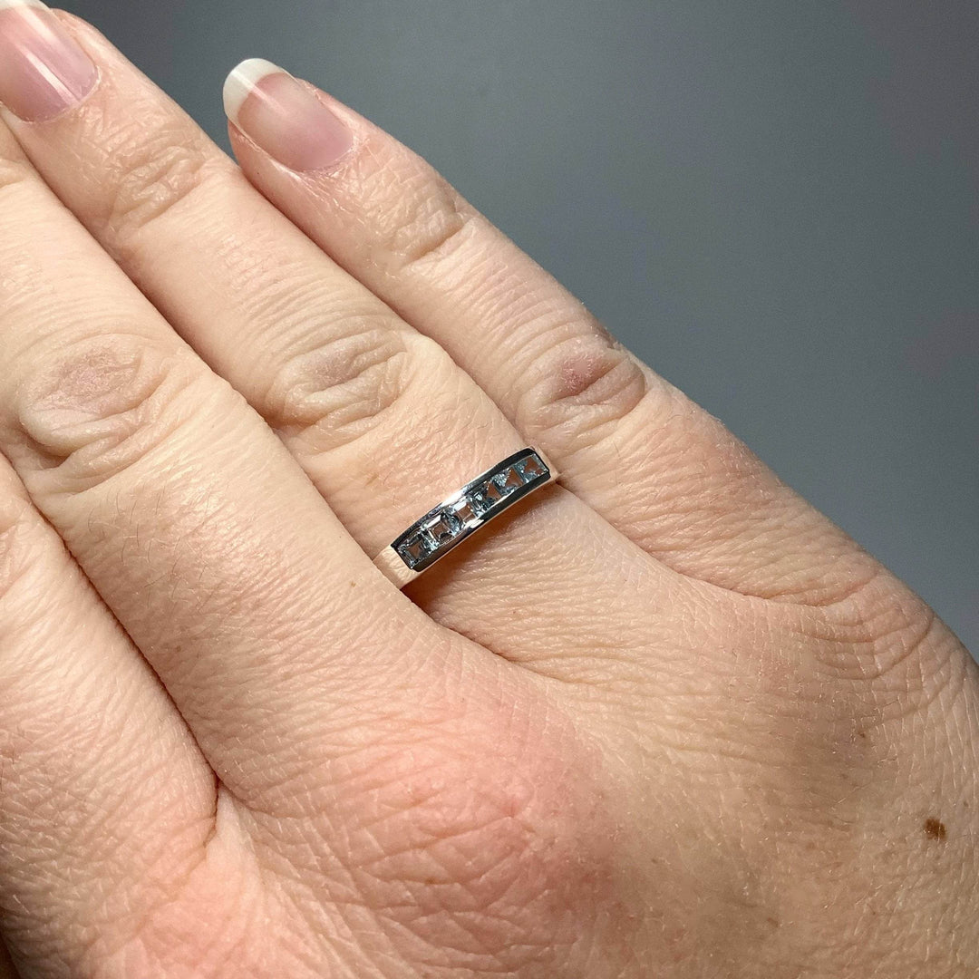 Blue Topaz Ring - Rocks and Gems Canada