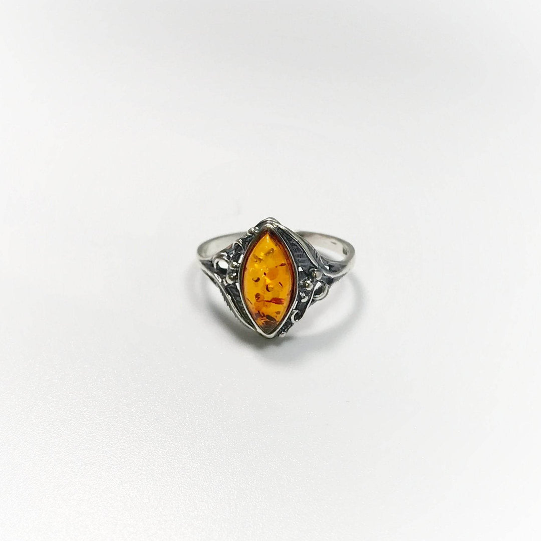 Cognac Amber Ring - Rocks and Gems Canada